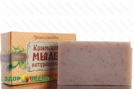 Крымское натуральное мыло "Овсяные хлопья и ваниль", 100 гр