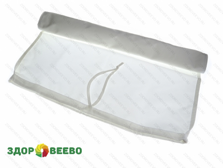 Мешок лавсановый со шнурком прямоугольный 48х80 для фильтрации молока ( плотность 145 г/м.кв.)
