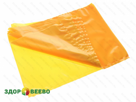 Пакет для созревания и хранения сыра термоусадочный 180х250 мм, жёлтый, прямоугольный, упаковка 5 штук