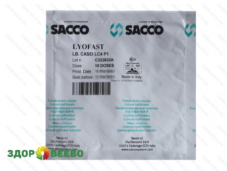 Закваска для сыра Lyofast Lactobacillus casei LC 4 P1 10 D (на 1000 л, Sacco)