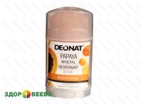 Дезодорант-Кристалл "ДеоНат" с экстрактом папайи, стик, 100 гр