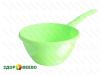 фото Ковш для сырного зерна с ручкой на 1,8 л (пластик) салатовый