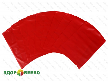 фото Пакет для созревания и хранения сыра термоусадочный 180х250 мм, цвет красный, прямоугольный, упаковка 10 шт.