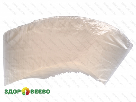 фото Пакет для созревания и хранения сыра термоусадочный 250х400 мм, бесцветный, дно круглое, упаковка 50 шт.