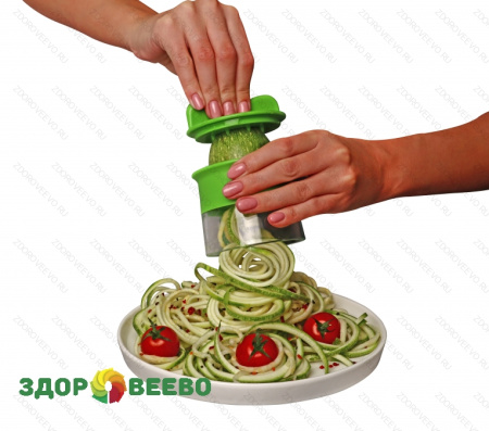 фото Ручная спиральная овощерезка