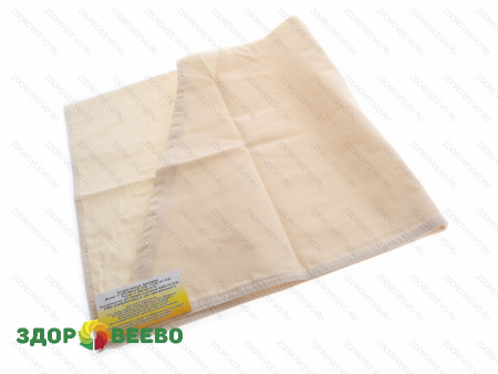 фото Мешок со скошенным углом 80х65х38 для отжима творога и сырного зерна (бязь суровая, плотность 125 г/м.кв.)