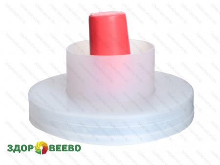 фото Крышка винная с гидрозатвором на банку, красная