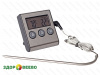 Кухонный электронный таймер-термометр от -50°C до +300°C с выносным щупом и держателем