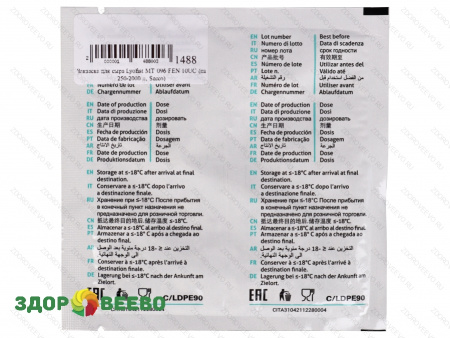 фото Закваска для сыра Lyofast MT 096 FEN 10UC (на 250-2000 л, Sacco)