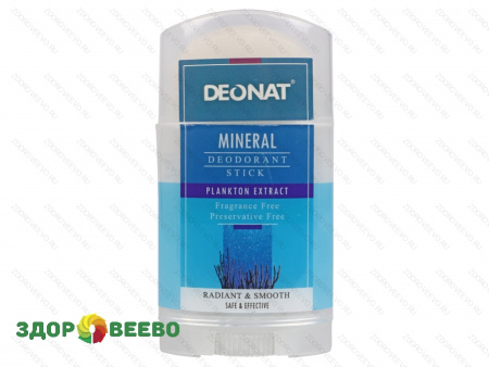 фото Кристалл "ДеоНат" КАЛИЕВЫЕ квасцы с экстрактом планктонных микроорганизмов, вывинчивающийся twist-up, 100 гр.