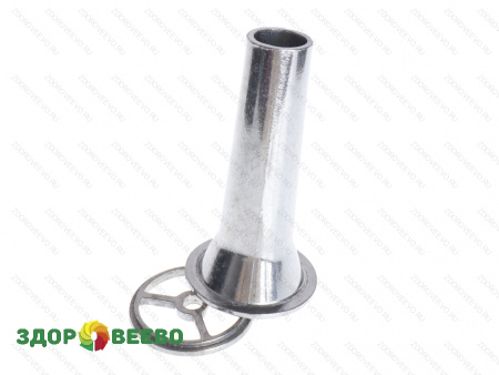 фото Насадка на мясорубку колбасная с решеткой, посадочное место 55 мм