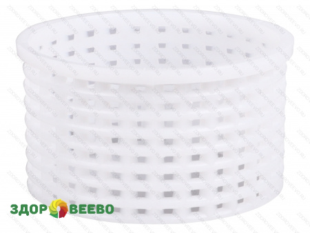 фото Форма для сыра, кольцо (без дна) (цилиндрическая перфорированная полимерная d100x58mm)