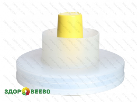 фото Крышка винная с гидрозатвором на банку, жёлтая