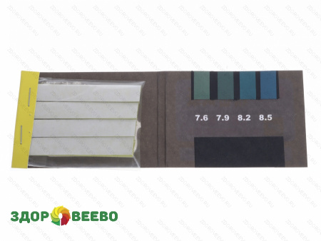 Лакмусовая бумага (pH тест) 80 полосок от 7.6 до 8.5 pH