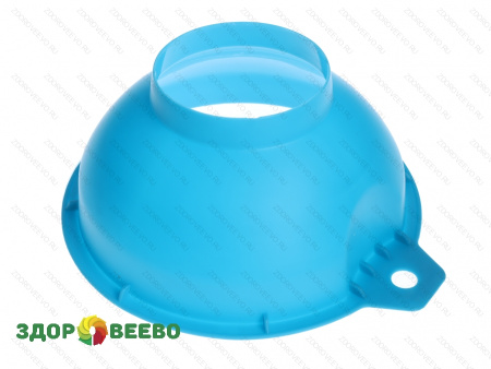 фото Воронка с широким горлом для банок, голубая