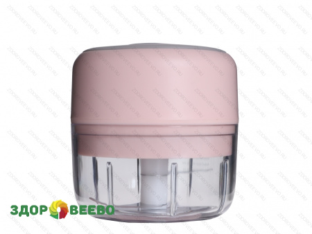 фото Мини-блендер для овощей 100ml, розовый