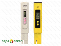 фото Комплект приборов для измерения качества воды (pH метр и солемер)