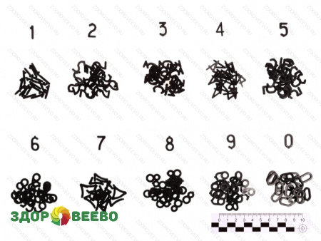 фото Цифры для маркировки сыра 200 шт. (от 0 до 9 по 20 шт.)