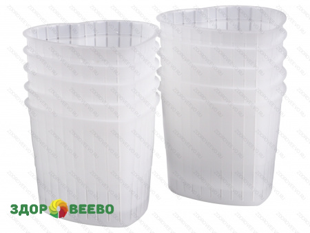 фото Форма для сыра на 60 г. (сердечко) 10 штук в контейнерах