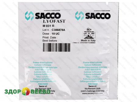 фото Закваска Lyofast M 031 R 10 UC (на 250-2000 л, Sacco)