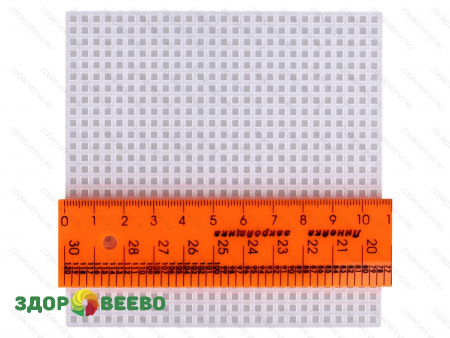 фото Дренажный коврик для сыроделия полимерный белый, 10.7х10.7 см, 1 штука