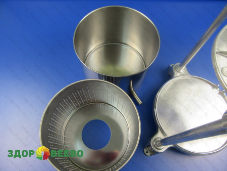 фото Ручной винтовой пресс PI 20 для сыра, ягод, овощей, фруктов (алюм., 5л)