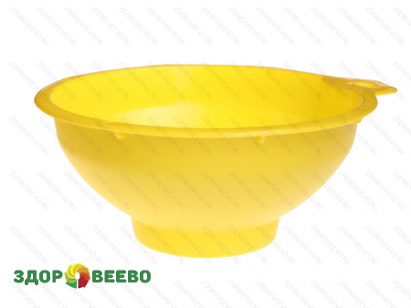 фото Воронка с широким горлом для банок, жёлтая