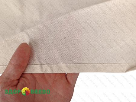 фото Мешок со скошенным углом 80х65х40 для отжима творога и сырного зерна (бязь суровая, 146 г/м.кв.)