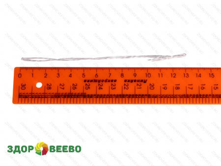 фото Петля колбасная 12см белая, 100 шт