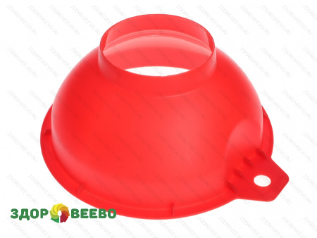 фото Воронка с широким горлом для банок, красная