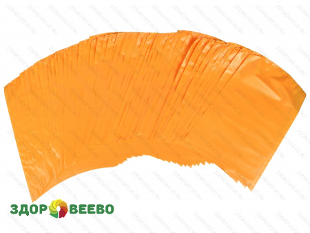 фото Пакет для созревания и хранения сыра термоусадочный 250х400 мм, цвет жёлто-оранжевый, дно круглое, упаковка 50 шт.
