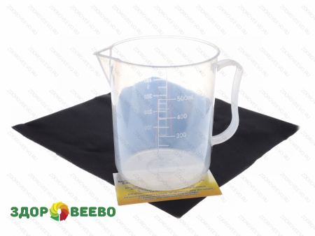 фото Мензурка с ручкой 500 мл, полипропиленовая