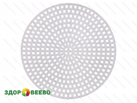 фото Дренажный коврик полимерный, белый, круг 7,6 см, 1шт