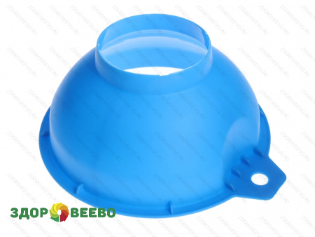 фото Воронка с широким горлом для банок, синяя