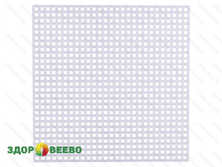 фото Дренажный коврик для сыроделия полимерный белый, 10.7х10.7 см, 1 штука