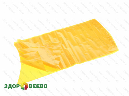 Пакет термоусадочный для хранения и созревания сыров, размер 280х550 мм, дно круглое, жёлтый, упаковка 5 шт.