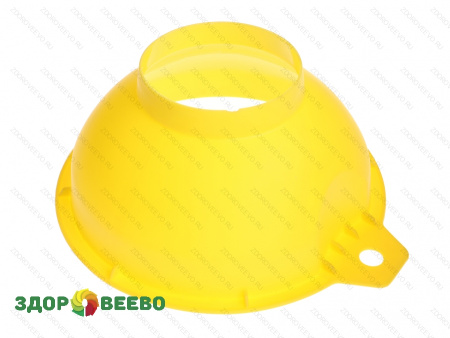 фото Воронка с широким горлом для банок, жёлтая