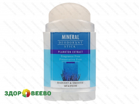 фото Кристалл "ДеоНат" КАЛИЕВЫЕ квасцы с экстрактом планктонных микроорганизмов, вывинчивающийся twist-up, 100 гр.