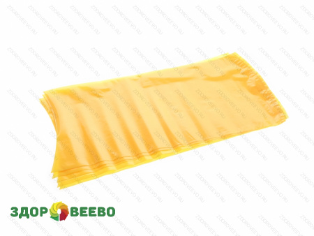 фото Пакет для созревания и хранения сыра термоусадочный 200х400 мм, цвет жёлтый, дно круглое, упаковка 5 шт.