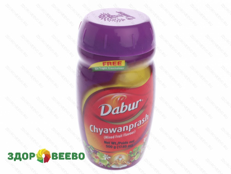 фото Чаванпраш Дабур Фруктовый (Chyawanprash Dabur Mixed Fruit), 500 г.