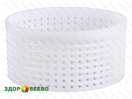 фото Форма для сыра, кольцо (без дна) (цилиндрическая перфорированная полимерная d120x58mm)