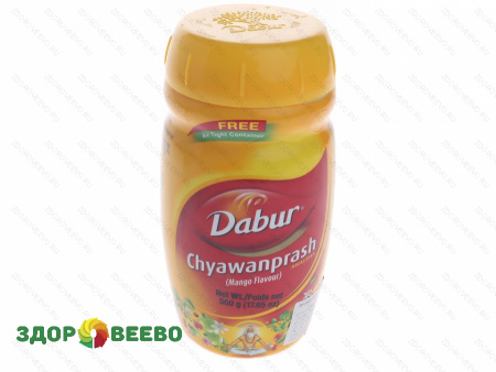 Чаванпраш Дабур со вкусом манго (Chyawanprash Dabur Mango), 500 г.