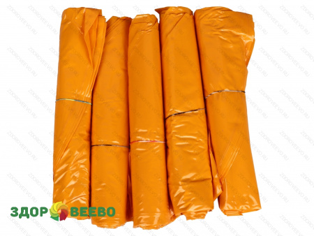 фото Пакет термоусадочный для хранения и созревания сыров, 425х550 мм, дно круглое, жёлтый, 25 штук (5 упаковок по 5 штук)