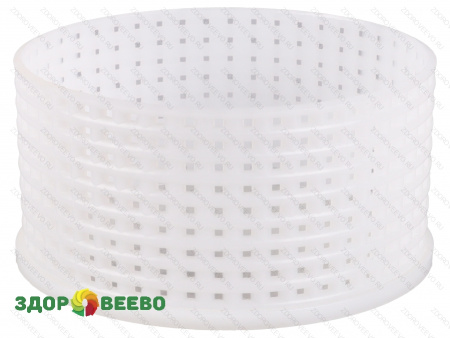 фото Форма для сыра Камамбер (цилиндрическая перфорированная полимерная d120x57mm)