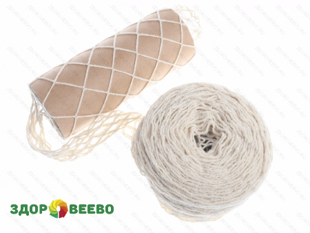 фото Сетка для колбасы Ромб-Эластик 80-125/6, белая, 50 м.пог.