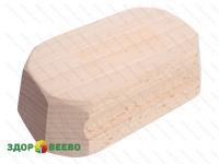 фото Форма для масла, деревянная, с рисунком коровы, прямоугольная, на 125 грамм