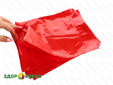 фото Пакет для созревания и хранения сыра термоусадочный 180х250 мм, цвет красный, прямоугольный, упаковка 5 шт.