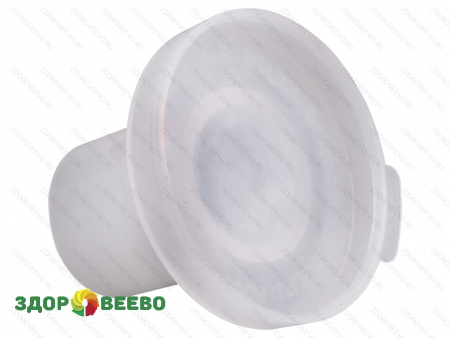 фото Крышка на банку с гидрозатвором, белая, с трубкой