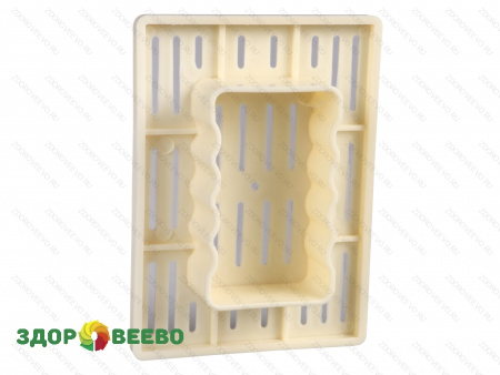 фото Форма для сыра на 350-400 гр, с поршнем, прямоугольная, под пресс