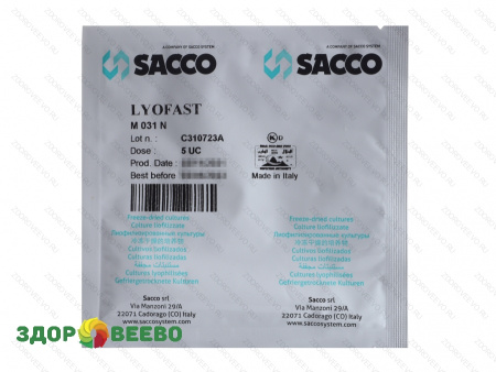 Закваска для сыра Lyofast M 031 N 5UC (на 150 - 1000л, Sacco)